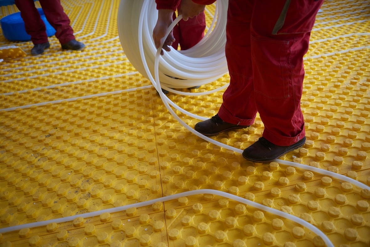 Legpatronen voor buizen vloerverwarming