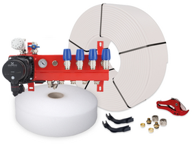 Complete sets voor CV-vloerverwarming