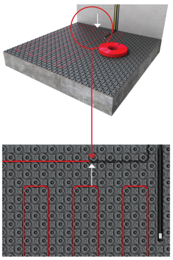 DECO-Mat kabel leggen