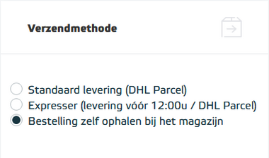 Bestelling zelf ophalen