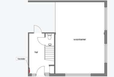 Tekening voor legplan