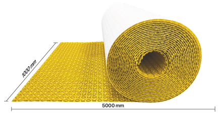 Afmetingen Decoupling Mat op rol