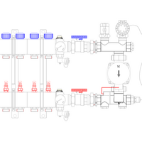 A-Label Meng-unit, uitvoering rechts - bovenaansluiting
