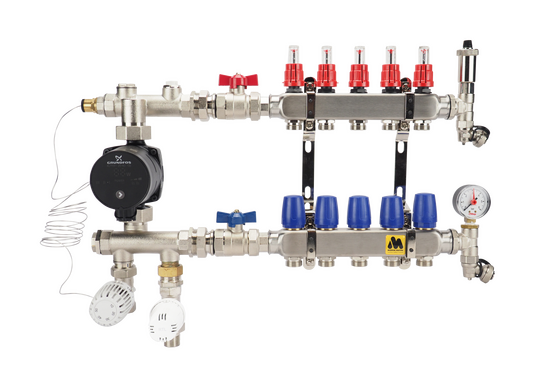 Stadswarmte Mengunit  Stadswarmte-mengunit, uitvoering links - onderaansluiting - afb. 4