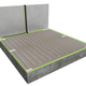 ALU-Mat Set 1m² / 140 Watt Set met C16-thermostaat | Zwart (inbouw) - afb. 4