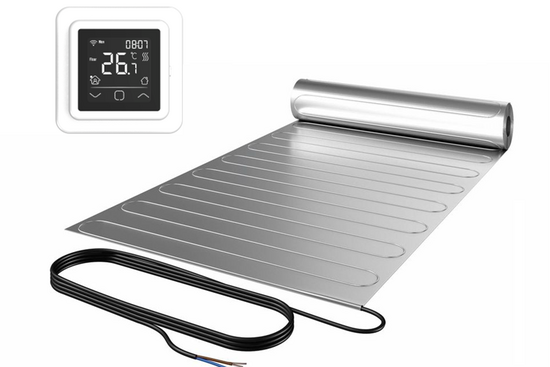 ALU-Mat Set 4m² / 560 Watt Set met C16-thermostaat | Wit (inbouw) - afb. 1
