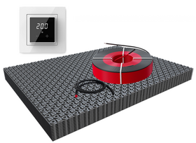 DECO-mat Basic WiFi Set met 4mm kabel 2,5m² / 375 Watt Set met ET44-thermostaat | Wit (inbouw)