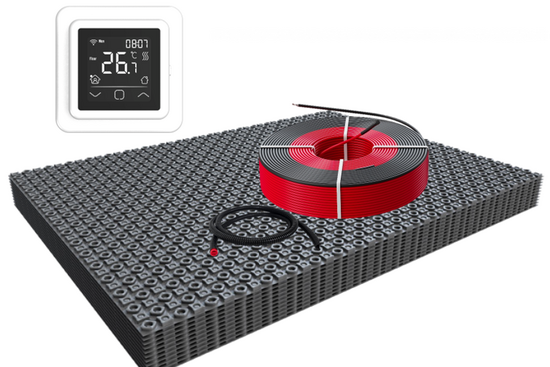 DECO-ontkoppelingsmat Professional WiFi Set 3m² / 450 Watt Set met C16-thermostaat | Wit (inbouw) - afb. 1