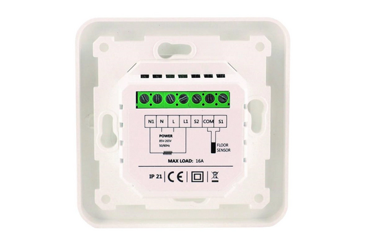 e-HEAT C16 Basic Klokthermostaat C16 Basic-thermostaat (inbouw) | RAL 9010 Wit - afb. 4