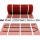 e-HEAT Mat Set met witte C16-thermostaat 15,00 m² / 2250 Watt - afb. 2