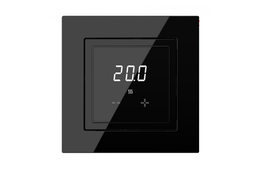ET44 Digitale WiFi Klokthermostaat ET44-thermostaat (inbouw) | RAL 9011 Zwart - afb. 1