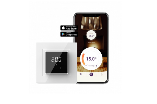 ET44 Digitale WiFi Klokthermostaat ET44-thermostaat (inbouw) | RAL 9010 Wit - afb. 2