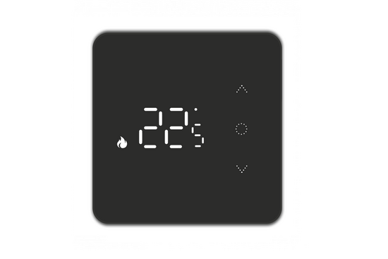 H128-T Klokthermostaat Draadloze ruimtethermostaat, H128-T | RAL 9011 Zwart - afb. 1
