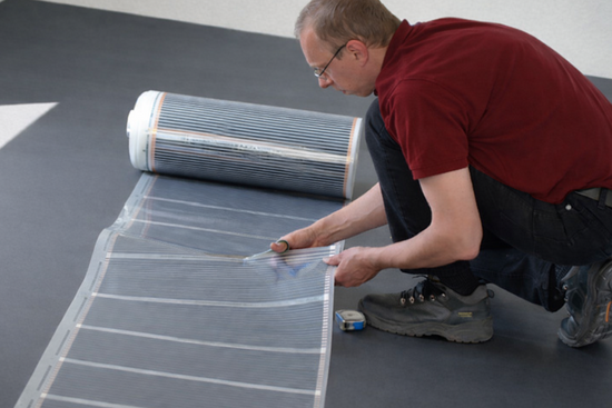 Infrarood Folie Set 20 m² / 2400 Watt Set met C16-thermostaat | Wit - afb. 4