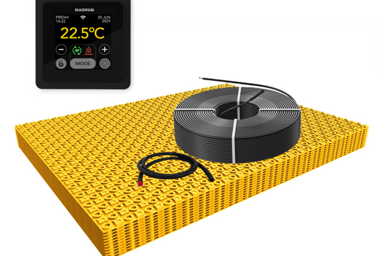 MAGNUM Decoupling Set 2m² / 300 Watt Set met MRC²-thermostaat | Zwart - afb. 1
