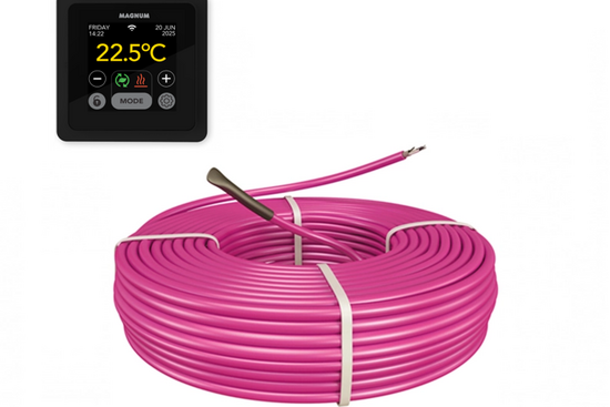 MAGNUM HeatBoard Cable Set 20 m / 200 Watt Set (2 m²) met MRC | Zwart - afb. 1