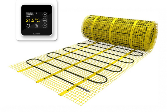 MAGNUM Mat Set 15 m² / 1875 Watt Set met MRC-thermostaat | Wit - afb. 1