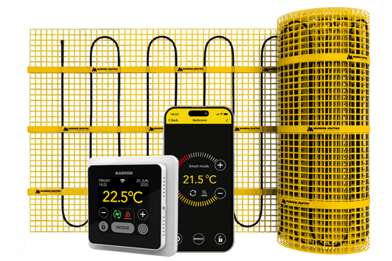 MAGNUM Mat Set 5 m² / 750 Watt Set met MRC-thermostaat | Wit - afb. 1