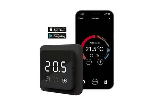 MAGNUM Mat Set Basic 3 m² / 450 Watt Set met F32-thermostaat | Zwart - afb. 2