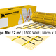 MAGNUM Mat Set met Thermostaat in Wit Mat 12,00 m² | 1500 Watt - afb. 2