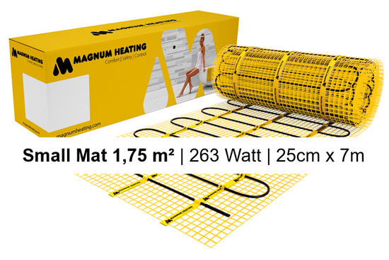 MAGNUM Mat Set met Thermostaat in Wit Mat 1,75 m² | 263 Watt - afb. 2