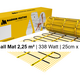 MAGNUM Mat Set met Thermostaat in Wit Mat 2,25 m² | 338 Watt - afb. 2