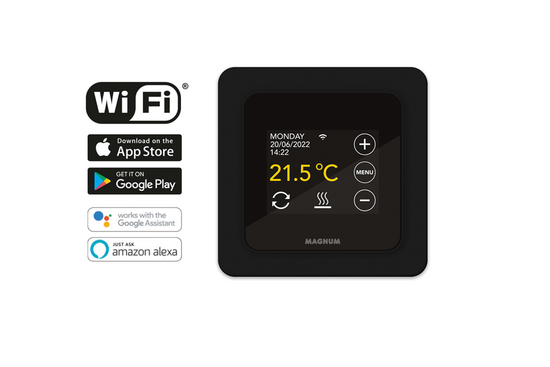 MAGNUM MRC WiFi Klokthermostaat MRC-thermostaat (inbouw) | RAL 9011 Zwart - afb. 2