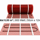 e-HEAT Mat Set met zwarte ET44-thermostaat 6,00 m² / 900 Watt - afb. 2