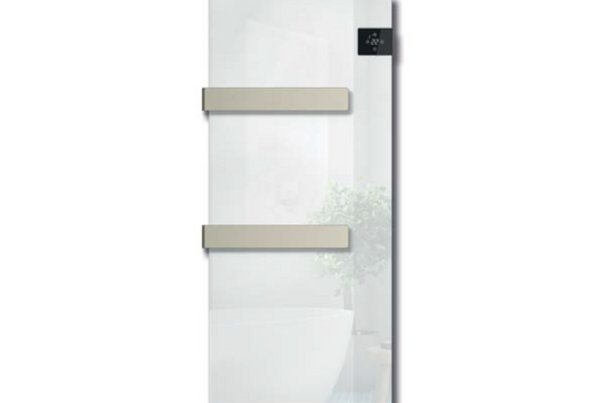 SILK Infrarood Badkamerradiator 750 Watt | Wit glas - afb. 1