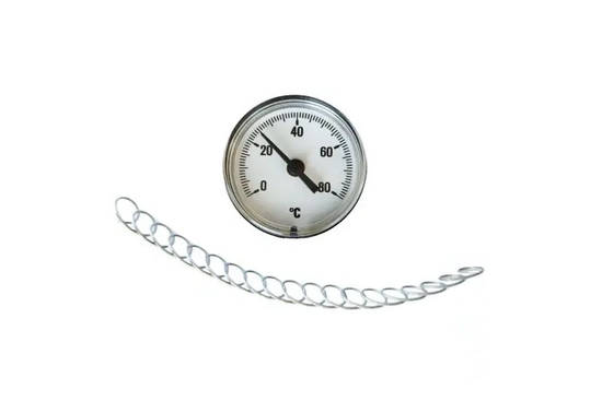 Collector-onderdelen Aanleg-thermometer, bimetaal met veer - afb. 1