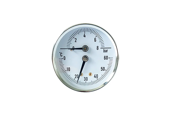Collector-onderdelen Thermo-/manometer, aanvoerbalk (open kunststof verdeler) - afb. 1