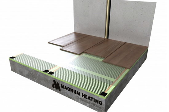 Verwarming Folie Set 20 m² / 2400 Watt Set met MRC-thermostaat | Wit - afb. 4