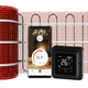 Verwarmingsmat Set 1m² / 150 Watt Set met C16-thermostaat | Zwart (inbouw) - afb. 1