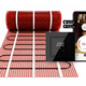 Verwarmingsmat Set 4 m² / 600 Watt Set met ET44-thermostaat | Zwart (inbouw) - afb. 1