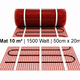 e-HEAT Mat Set met witte C16-thermostaat 10,00 m² / 1500 Watt - afb. 2