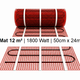 e-HEAT Mat Set met witte C16-thermostaat 12,00 m² / 1800 Watt - afb. 2