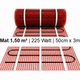 e-HEAT Mat Set met witte C16-thermostaat 1,50 m² / 225 Watt - afb. 2
