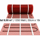 e-HEAT Mat Set met zwarte C16-thermostaat 9,00 m² / 1350 Watt - afb. 2