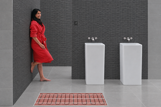 e-HEAT Mat Set met zwarte C16-thermostaat 1,50 m² / 225 Watt - afb. 3