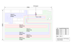 Vloerverwarming legplan