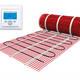 Verwarmingsmat Set 1m² / 150 Watt Set met MIC-klokthermostaat | Wit - afb. 1
