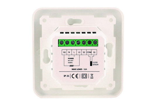 e-HEAT C16 WiFi Klokthermostaat C16-thermostaat (inbouw) | RAL 9010 Wit - afb. 4